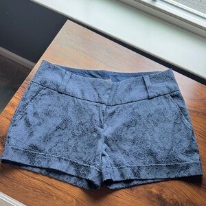 Maurices Navy Lace High Waist Shorts